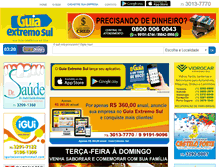 Tablet Screenshot of guiaextremosul.com.br